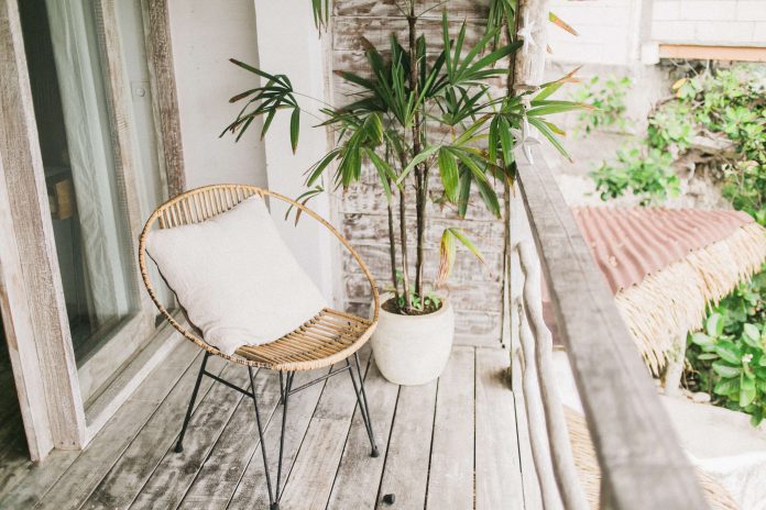 Landelijk wonen in een houten huis